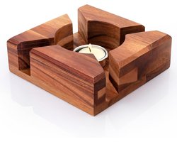 Handgemaakte Bamboe Theepot Warmhouder - Hittebestendig en Houtfornuis voor Thee, Warme Dranken en Koffie