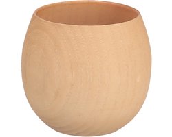 Handgemaakte Jujube Houten Theekop voor Thuis en Kantoor - Duurzaam, Licht van Kleur met Lepel en Borstel Set