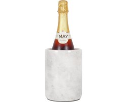 Handgemaakte Marmeren Wijnkoeler - Hoogwaardige Drankhouder - Wit - 5.5"x6.5"