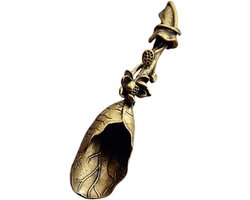 Handgemaakte Messing Theelepel voor Losse Thee - Elegante en Praktische Keukenaccessoire voor Gong Fu Theeceremonie en Theeliefhebbers