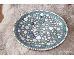 Handgemaakte mozaïek decoratie schaal, Mermaid