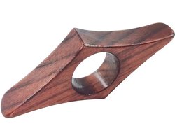 Handgemaakte Rood Walnoot Houten Duimlegger - Boek Openhouder, Bladzijde Houder & Bladwijzer - Stijlvolle Bookmark, Boek Accessoires, Leesring voor Aangenaam Leesgemak