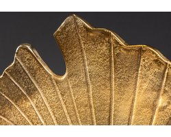 Handgemaakte serveerschaal WILDLIFE PEACOCK 40cm gouden metalen pauw sculptuur - 44894