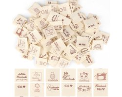 Handgemaakte Stoffen Labels voor Kleding - 240 Stuks Om Op Te Naaien