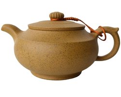 Handgemaakte Yixing Theepot - 320ml - Geel-Duan Zisha - Natuurlijk Materiaal