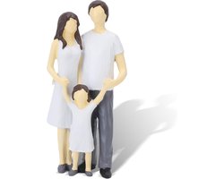 Handgeschilderde Resin Figuren Set met 3 Figuren, Perfecte Herinneringsgeschenken voor Ouders, Zussen en Vrouwen, Unieke Woonaccessoires voor Verjaardag en Feestdagen