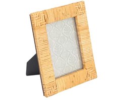 Handgeweven rotan fotolijst voor 5" x 7" foto - Natuurlijk decor voor tropische inrichting