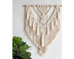 Handgeweven wandtapijt, wanddecoratie, Boheemse stijl, Boheemse geweven woondecoratie, 55 cm x 70 cm