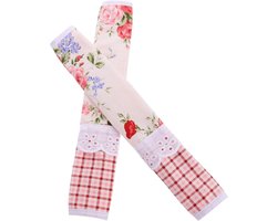 Handgreep Beschermers - Keuken Accessoires - Apparaten Beschermen - Antislip Stof - 2 Stuks - Roze