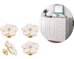 Handgreep - Bloemvorm Lade Knoppen - meubelknoppen - Keuken Meubels Kast Handvat - keukenhandvat Geschikt Voor kast dressoirdeur meubeldecoratie -handgreep Geschikt Voor thuisdecoratie - kastknoppen - ladeknoppen -4 stuks -Schroeven niet inbegrepen