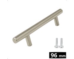 Handgreep RVS 96 MM Denver - Greepjes - Handgreep - Handgrepen keukenkastjes - Handvatten - Meubelgreep RVS - Handgrepen voor deurtjes
