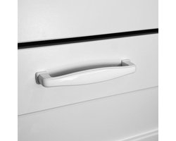 Handgreep Wit ''Oslo'' - 96mm - Handgreep wit 96mm - Handgrepen kast - Meubelgrepen - Keukengreep wit - Kastgrepen -Handgrepen keukenkastjes - Meubelgreep - Handgrepen voor deurtjes - handgreep keuken - Deurgreep - ladegreep - incl schroeven
