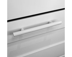 Handgreep Wit T-Greep RVS - Handgreep wit 128 mm - Handgrepen kast - Meubelgrepen - Keukengreep wit - Kastgrepen -Handgrepen keukenkastjes - Meubelgreep - Handgrepen voor deurtjes - handgreep keuken - Deurgreep - ladegreep - incl schroeven