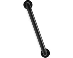 Handgreep Zwart voor bad of douche - Sterke Metalen wandgreep -Wandbeugel 30,5 cm - Zwarte Aluminium Handgreep - Wandgreep voor badkamer - Douche - Toilet - Toiletbeugel - Badgreep - Douchegreep - Inclusief ophangmateriaal