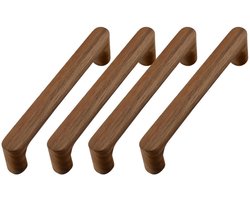 Handgrepen Geschikt Voor Deurtjes - 4stuks - Meubelgreep - Handgrepen kast - 128mm Hartafstand - Meubelbeslag - Keukengreep - Houten handgrepen - Moderne Keukenkast Trekkers - Deurgreepjes