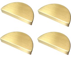 Handgrepen kast - 4 Stuks - Aluminium Handgreep - Goud - Gatafstand 64 mm - Handgreep Keukenkastjes - Handgrepen voor Deurtjes - Kastgrepen - Meubelgreep - Incl schroeven - Geschikt voor keukenkasten, lade, kledingkasten