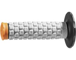 Handgrepen Motor - Motor Handvatten - Comfortabel Rijden - PT Pillow Top - 24 cm - Zwart Grijs Oranje