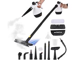 Handheld Stoomreiniger - Krachtige Stoomreiniger Onder Druk - met Veiligheidsslot en 15 Reinigingsaccessoires - Multifunctionele Natuurlijke Steam Cleaner - voor Thuis,Auto,Meubels Voegen, Bekleding, Banken