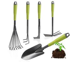 Handig 5-delig tuingereedschap set - Duurzame tuinaccessoires voor planten en grondwerk