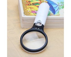 Handloep Leeslamp Met LED Verlichting - Hand Vergrootglas Loep Met Licht - Handloep voor slechtzienden