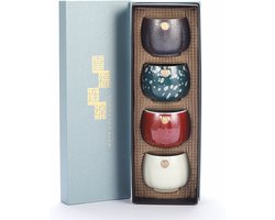 Handmade Ceramic Teacup Set - incl Gift box