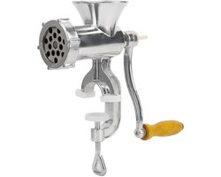 Handmatig Gehaktmolen - Voor soorten Vlees - Vleesmolen - Vleesmolens - Keukenmolenmachine - RVS - Handmatige vleesmolen - Zilver - 8MM gat - Keukengereedschap
