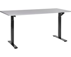 Handmatig verstelbaar sta-bureau DESTINES Grijs/zwart 160 cm 72 cm