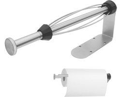 Handmatige Keukenrolhouder voor Eenvoudig Gebruik - Roestvrij Staal
