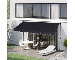 Handmatige Luifel voor Terras en Tuinzijde 3 x 1.2 m - Zonwering Inclusief Montage