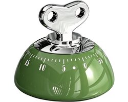 Handmatige timer – Timer – Afteltimer – 60 minuten – Magnetisch – Geschikt voor koken – ABS – Groen