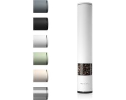 Handmatige Zout- en Pepermolen Groot - Instelbare Keramische Molen - Design Kruidenmolen - Grof naar Fijn - Wit