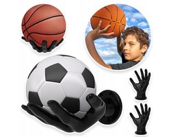 Handpalmvormige Balhouder - Wandgemonteerd Sportdisplayrek - Sterk PVC, Ruimtebesparend - Artistieke Opbergoplossing Voor Basketbal, Voetbal En Volleybal