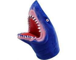 Handpop Haai - Poppen Speelgoed - Rollenspel Kinderen - Realistisch Ontwerp - 15 x 8 x 8 cm - Gekleurd
