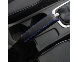 Handremhoes Leer - Pookhoes Beschermer - Auto Interieur - Antislip Duurzaam - Universeel - Blauw