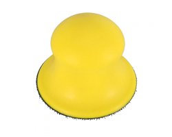 Handschuurblok, schuurblok van schuim met haakjes, stofvrij (geel) voor huishoudelijke reiniging en het polijsten van hout (7,6 cm)