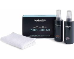 Handtas Onderhoud Set - Textiel & Stof - Reiniger & Beschermer - Voor Tassen, Jassen en Schoenen en Kleding - Handbag Care Kit for Fabric - Cleaner & Protector for use on Hangbags, Luggage, Shoes, Boots and Clothing