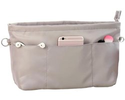 Handtas organizer - Maat M - 23,5*8*17,5 cm - Handtas organizer - Nylon boodschappentas organizer - Organizer - Boodschappentas met sleutelring en ritssluiting - Reis organizer - Make-up organizer - Make-up tas - Draagbare organizer - Binnenvak