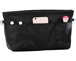 Handtas organizer - Maat S - 21,5*8*17 cm - Handtas organizer - Nylon boodschappentas organizer - Organizer - Boodschappentas met sleutelring en ritssluiting - Reis organizer - Make-up organizer - Make-up tas - Draagbare organizer - Binnenvak