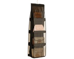 Handtas-organizer voor dames, hangende kastorganizer voor het opbergen, handig voor het sorteren van alle soorten kleding, beddengoed, handdoeken en schoenen
