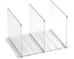 Handtassen Opbergplank - 3 Partities - Plankverdeler - Kledingkast Organizer - Plank Organizer - Boekenstandaard - Plank Verdeler - Kast Verdeler - Schaalbare Handtassen - Plankverdeler Opbergplank - Duidelijke Plankverdelers voor Optimale Opslag