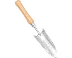 Handtroffel Tuinieren - Sierbestrating Gereedschap - Planten en Graven - Roestvrij Staal - 33 cm Lengte - Zilver