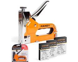 Handy - Professioneel Nietpistool Tacker - met 1500 nietjes - Nietmachine / Handtacker
