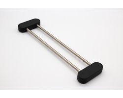 Handy Rack - Vaatdoekhouder - Gootsteenrek - Afdruiprek - Aanrecht Organiser - Keuken Organizers - Zwart