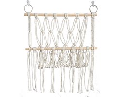 Hangend knuffelrek - Eenvoudig rek - Meerlaags knuffelrek voor kinderkamers - 38 cm brede geweven gaashanger - Geschikt voor kinderkamers, woonkamers en slaapkamers