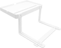 Hangende bedplank met telefoonhouder - kunststof (ABS) - 32 x 21 x 3 cm - wit