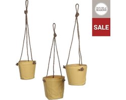 Hangende Bloempotten - Set van 3- Geel