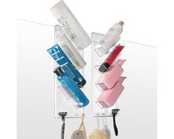 Hangende Douchecaddy voor Boven de Deur - Roestbestendig en Eenvoudig te Installeren (2-pack)