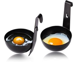 Hangende Eierpocheerder Set van 2 - Praktische Eierdopjes voor Heerlijke Ontbijt- en Noedelgerechten - Keuken Kookgereedschap