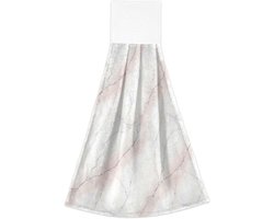 Hangende Handdoeken - Keuken Handdoek - Handen Drogen - Zachte Absorptie - 355 x 462 cm - Marmer Roze Grijs