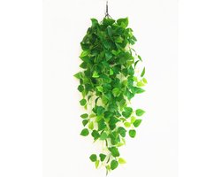 Hangende kunstmatige plant - Kunstmatige Groene Plantenstengels - Epipremnum aureum Hanger - 1stuks - 100cm - Eenvoudige maar Stylish Ontwerp - Huisdecoratie - huwelijksdecoratie - feestdecoratie- Gemakkelijke Installatie